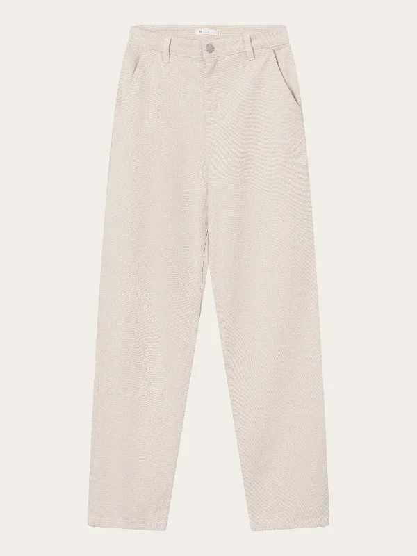 CALLA tapered mid-rise heavy twill workwear pant - Raw cotton