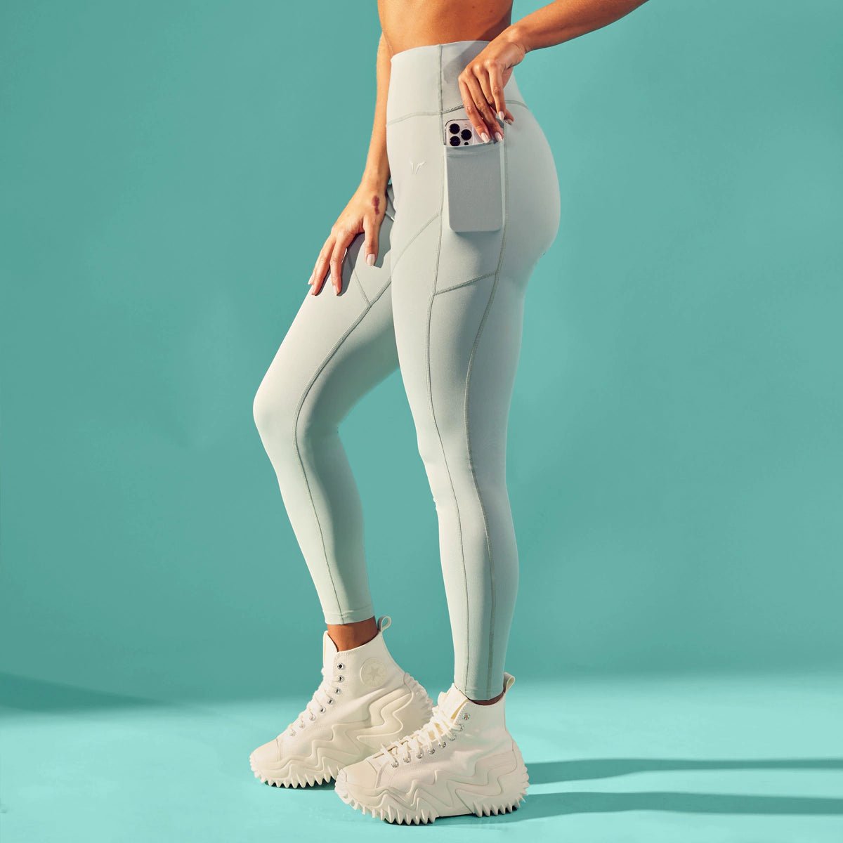 Essential ACT Leggings 27" - Grey Mist