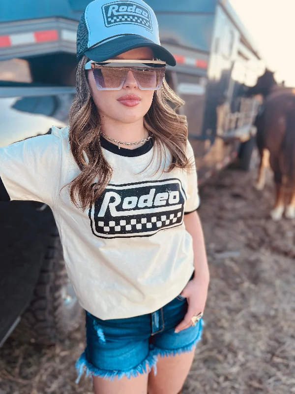 Rodeo Racer Unisex Ringer Tee