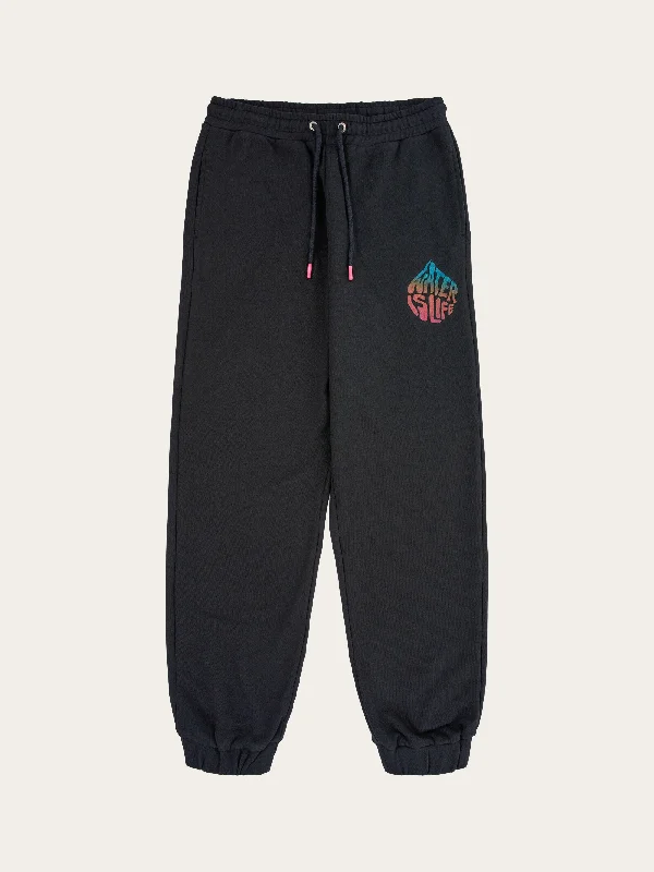 WATERAID tapered fit sweat pants - Black Jet