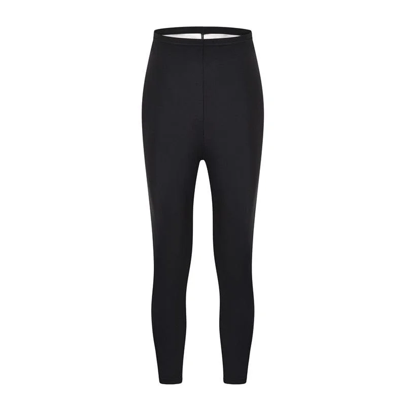 Women's Punk Velcro High-waisted Yoga Leggings