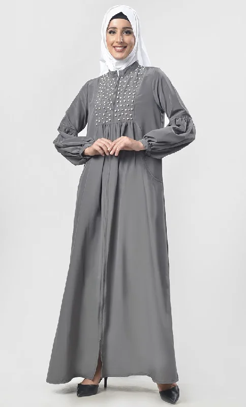 Beautiful Intricate Beads Abaya