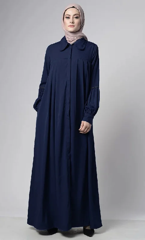 Front Pleated Everyday Stylish Abaya