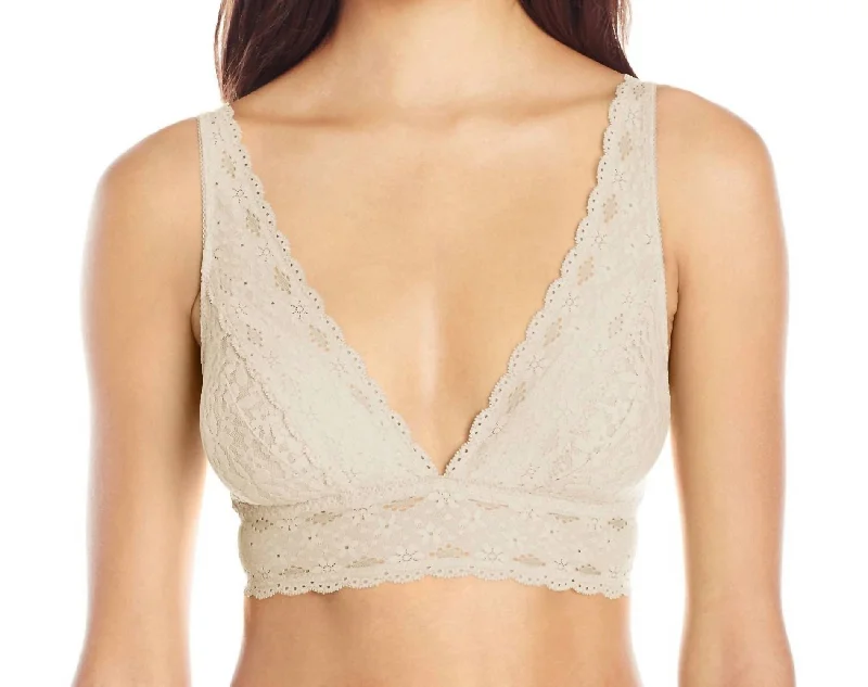 Halo Lace Soft Cup Bralette Bra In Morning Glory