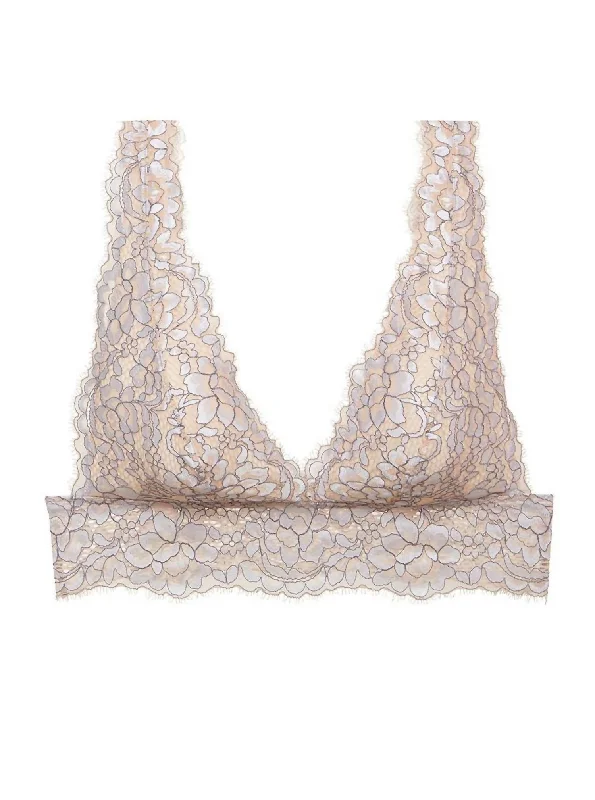 Pret-A-Porter Longline Bralette In Lilac Cloud/dusk Orchid