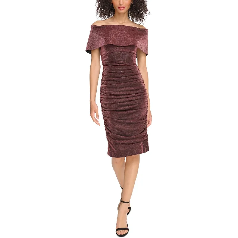 Vince Camuto Womens Metallic Cocktail And Party Dress