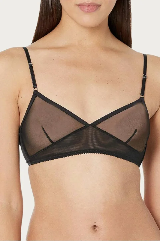 Whisper Retro Bralette In Black