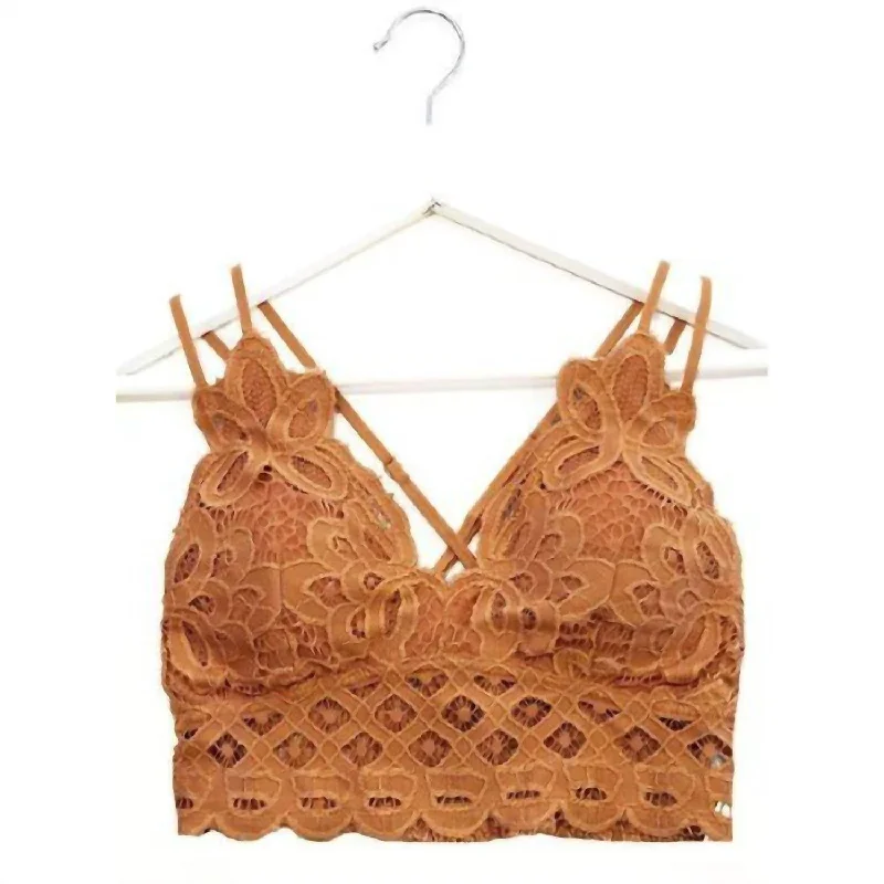 Women's Desert Sunrise Lace Bralette In Hazel