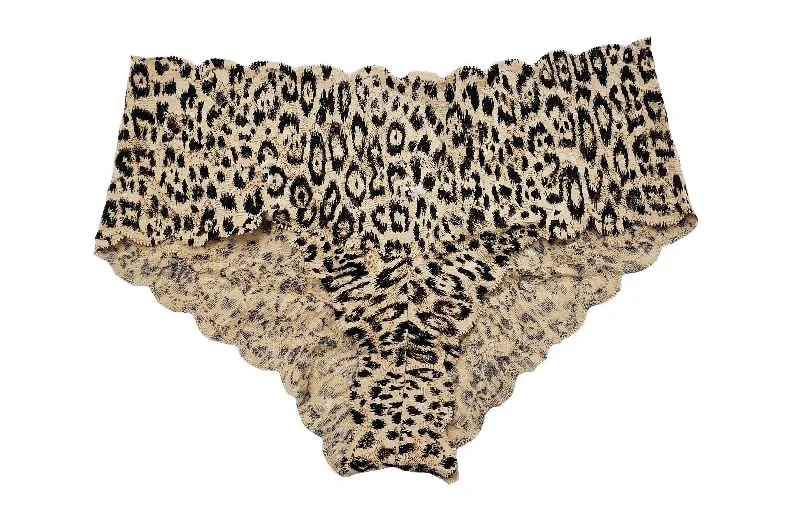 Women's Never Say Never Printed Hottie Boyshort In Se/black Animal