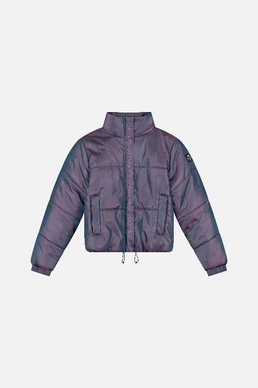 IRIDESCENT PUFFER JACKET WOMEN