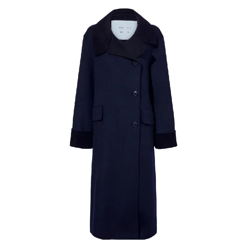 Pinstripe Melton Constance Coat