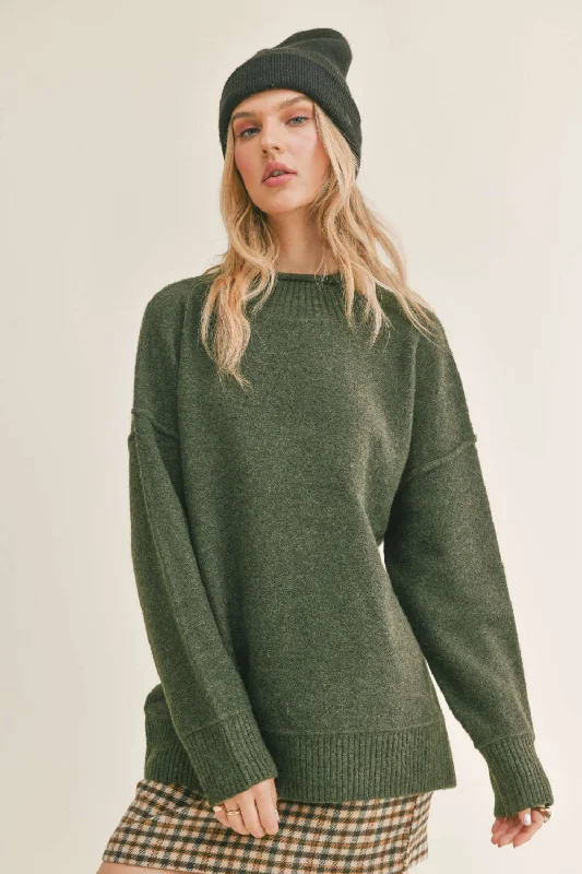 Sage The Label Wisteria Mock Neck Sweater